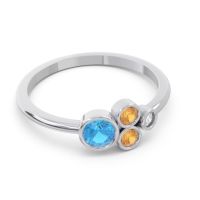 Petite Modern Bezel Utkara Ring
