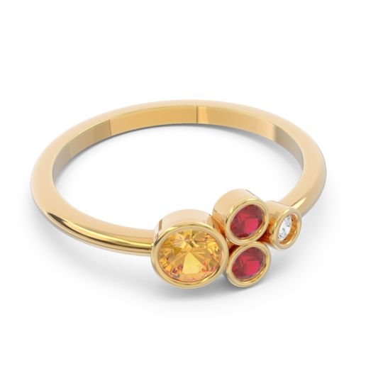 Petite Modern Bezel Utkara Ring