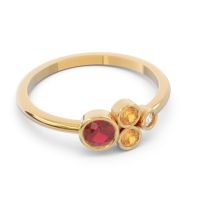 Petite Modern Bezel Utkara Ring