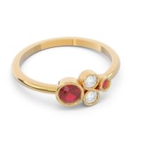 Petite Modern Bezel Utkara Ring