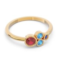 Petite Modern Bezel Utkara Ring