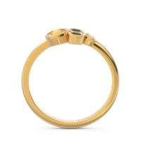 Petite Modern Bezel Utkara Ring