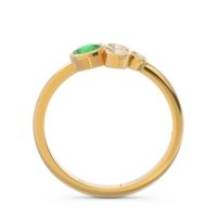 Petite Modern Bezel Utkara Ring