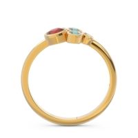 Petite Modern Bezel Utkara Ring