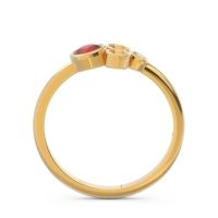 Petite Modern Bezel Utkara Ring