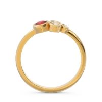 Petite Modern Bezel Utkara Ring