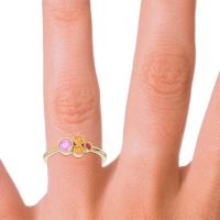 Petite Modern Bezel Utkara Ring