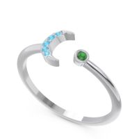 Petite Modern Open Ratri Ring
