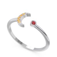 Petite Modern Open Ratri Ring