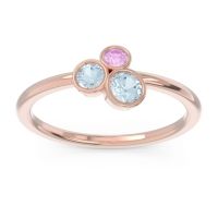 Petite Modern Bezel Guccha Ring