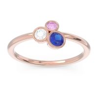 Petite Modern Bezel Guccha Ring
