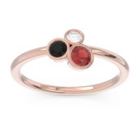Petite Modern Bezel Guccha Ring