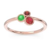 Petite Modern Bezel Guccha Ring