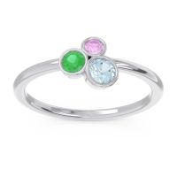 Petite Modern Bezel Guccha Ring