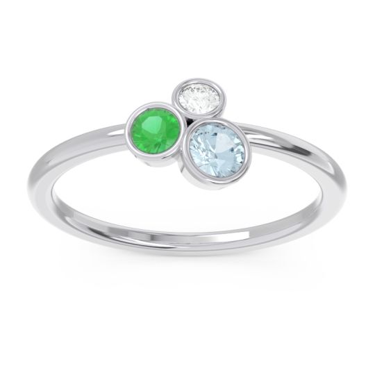 Petite Modern Bezel Guccha Ring