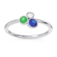 Petite Modern Bezel Guccha Ring