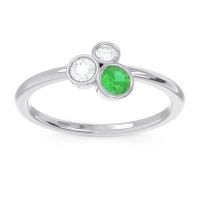 Petite Modern Bezel Guccha Ring