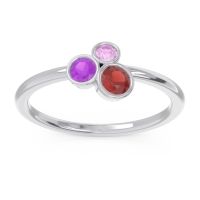 Petite Modern Bezel Guccha Ring