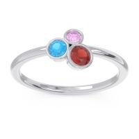 Petite Modern Bezel Guccha Ring