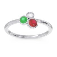 Petite Modern Bezel Guccha Ring