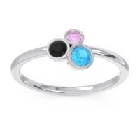 Petite Modern Bezel Guccha Ring