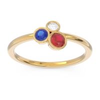 Petite Modern Bezel Guccha Ring