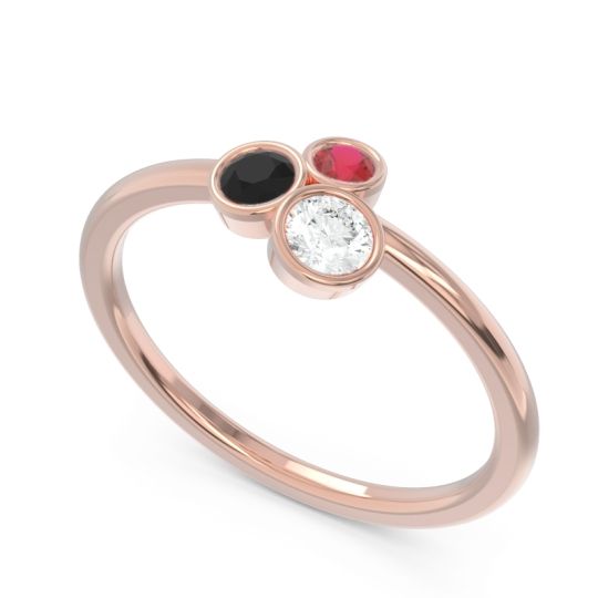 Petite Modern Bezel Guccha Ring