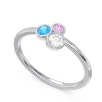 Petite Modern Bezel Guccha Ring