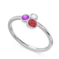 Petite Modern Bezel Guccha Ring