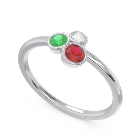 Petite Modern Bezel Guccha Ring