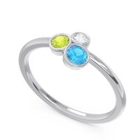 Petite Modern Bezel Guccha Ring