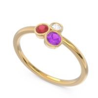 Petite Modern Bezel Guccha Ring