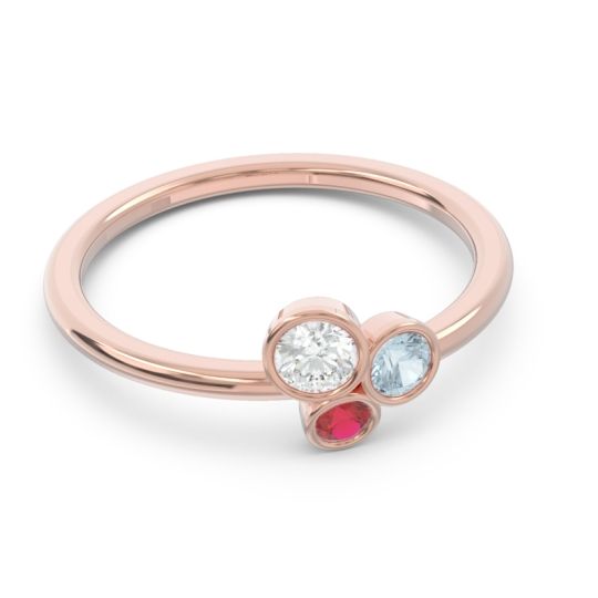 Petite Modern Bezel Guccha Ring