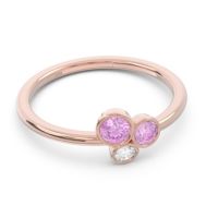 Petite Modern Bezel Guccha Ring