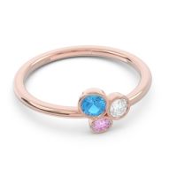 Petite Modern Bezel Guccha Ring