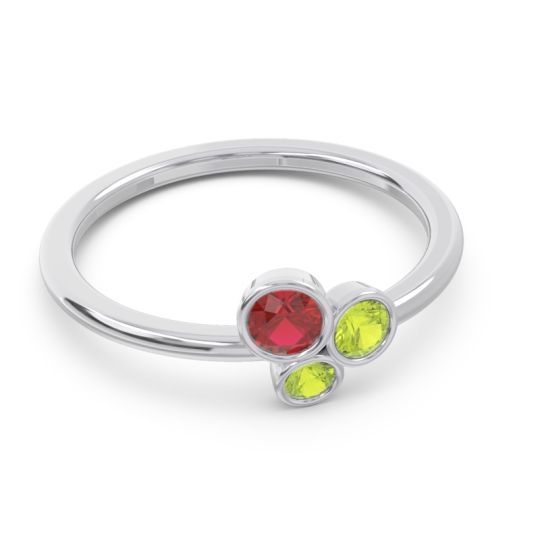 Petite Modern Bezel Guccha Ring