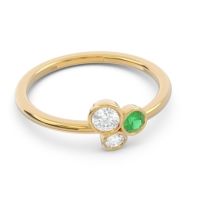 Petite Modern Bezel Guccha Ring
