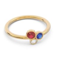 Petite Modern Bezel Guccha Ring