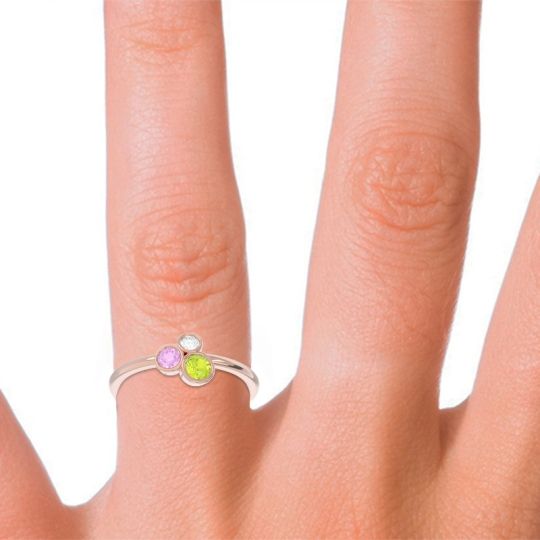 Petite Modern Bezel Guccha Ring