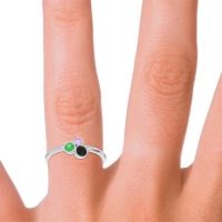 Petite Modern Bezel Guccha Ring