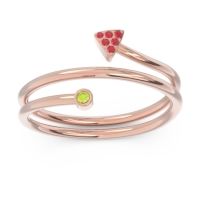 Modern Wrap Bezel Pave Viparyaya Ring