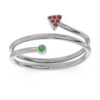 Modern Wrap Bezel Pave Viparyaya Ring