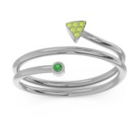 Modern Wrap Bezel Pave Viparyaya Ring