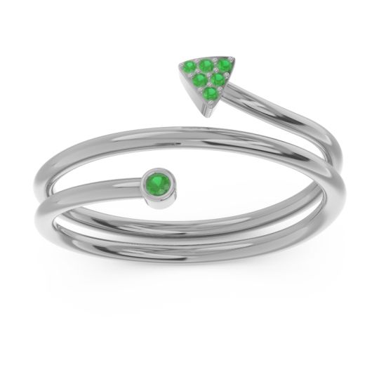 Modern Wrap Bezel Pave Viparyaya Ring