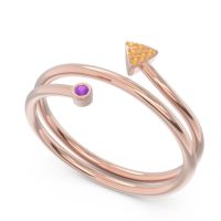 Modern Wrap Bezel Pave Viparyaya Ring