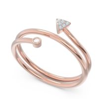 Modern Wrap Bezel Pave Viparyaya Ring