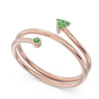 Modern Wrap Bezel Pave Viparyaya Ring