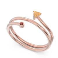Modern Wrap Bezel Pave Viparyaya Ring