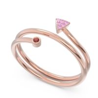 Modern Wrap Bezel Pave Viparyaya Ring