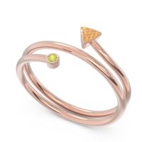 Modern Wrap Bezel Pave Viparyaya Ring